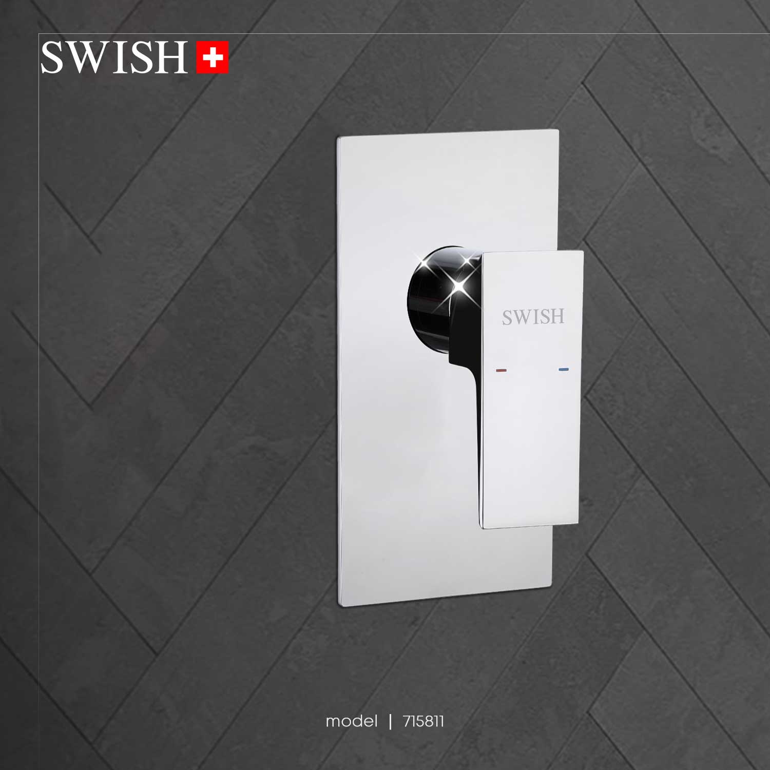 715811 SWISH Privado Shower Mixer 3 Way 1