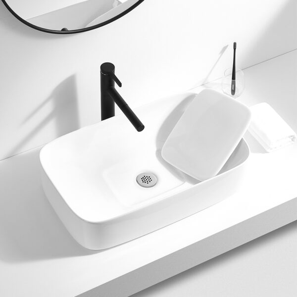 swish art basin top Bathroom Sanitary Counter Ceramic Wash Hand bath ware room luxury premium Modern Elegant toilet 2891 4