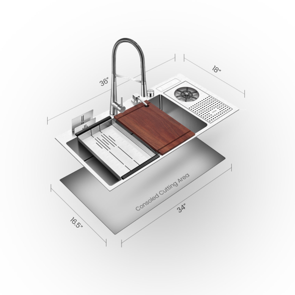 M1836SBST SWISH Multifunctional Sink - Image 3