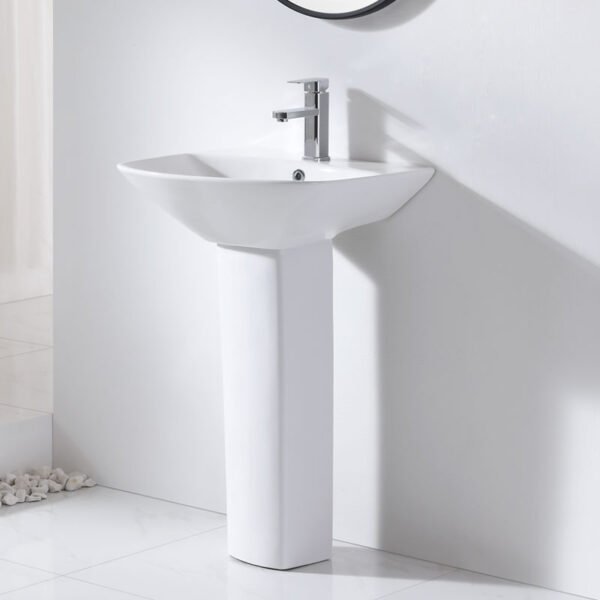 5200A WH SWISH Pedestal Basin - Image 3