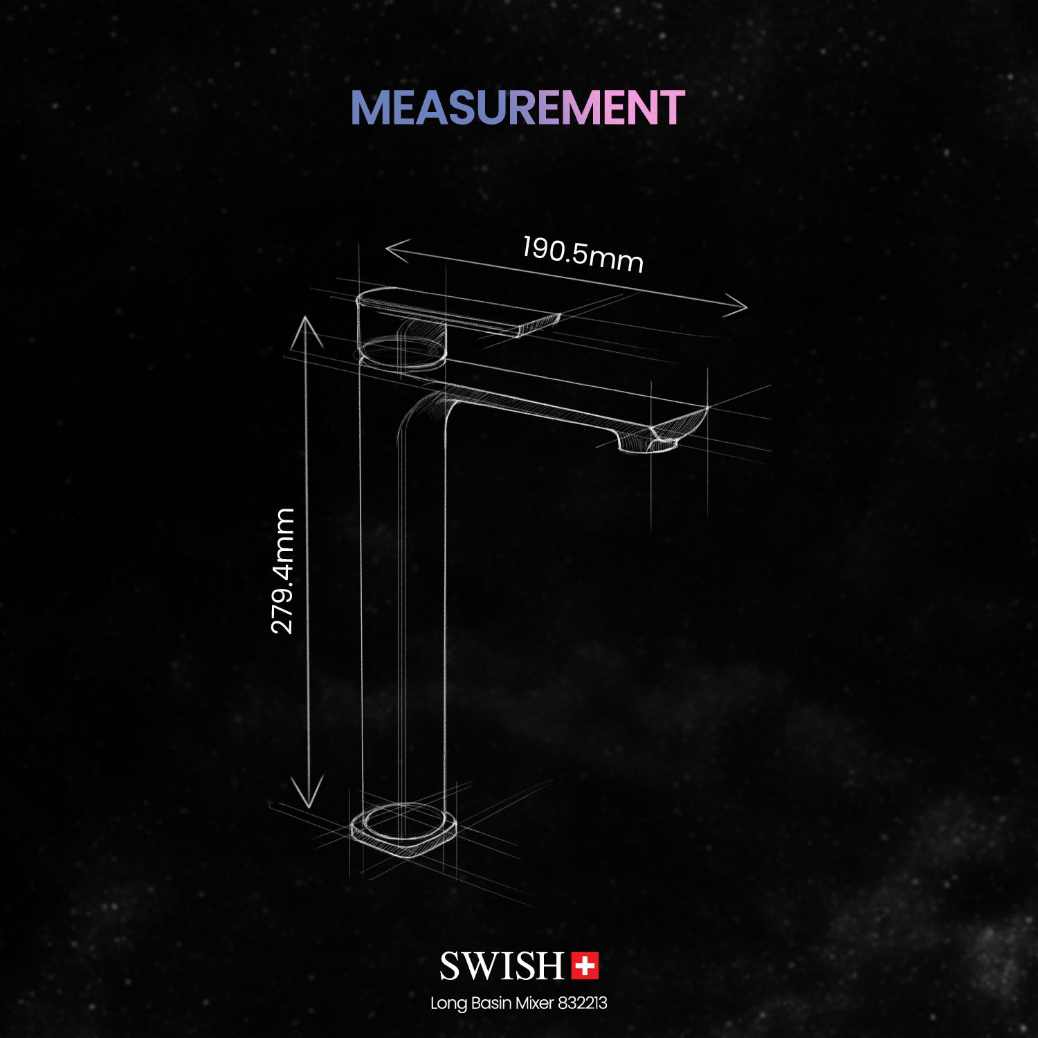 Long Basin Mixer 832213 6