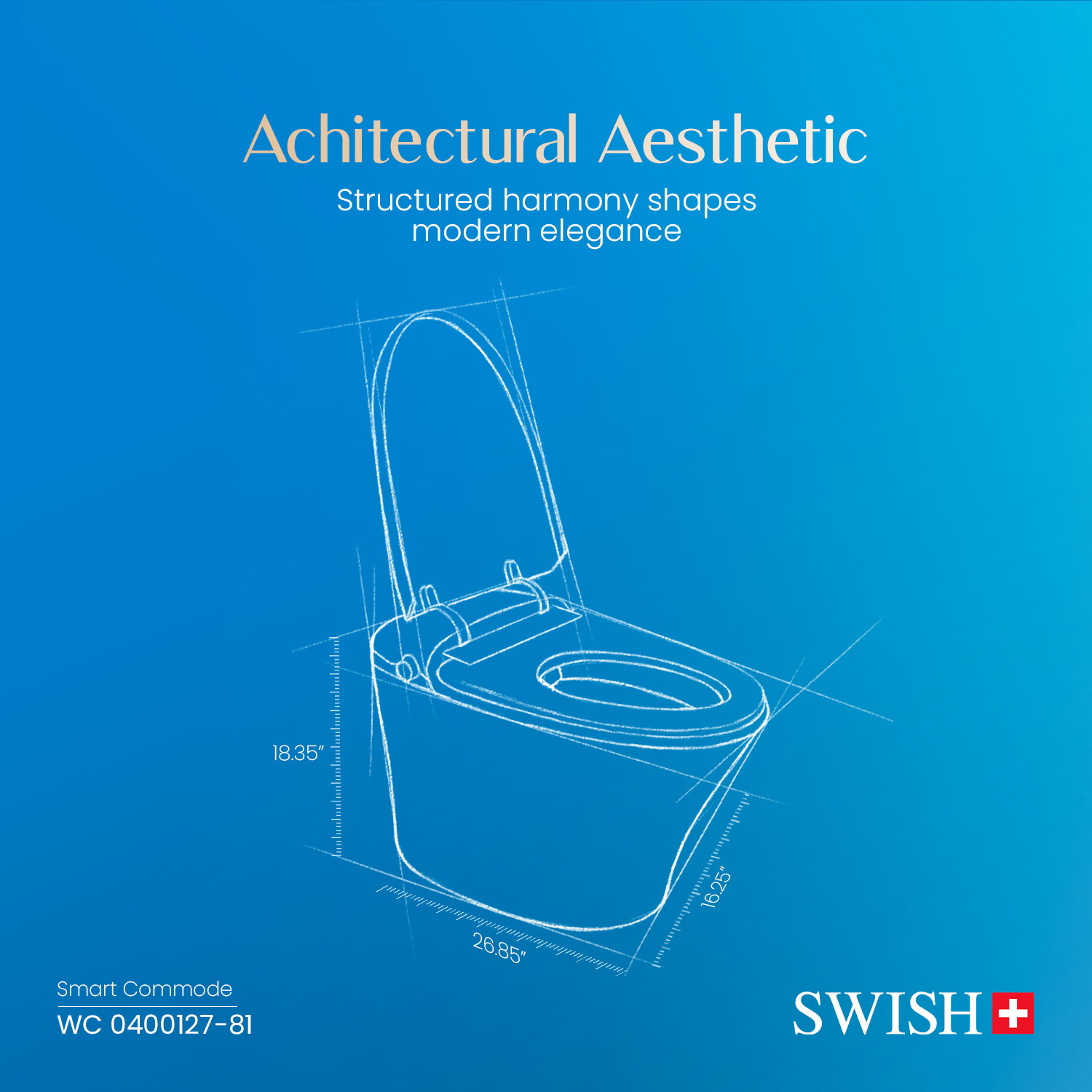 WC 0400127-81 SWISH Smart Commode | SWISH