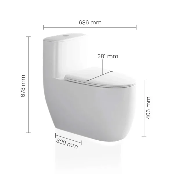 WC 0100112 SWISH Commode - Image 2