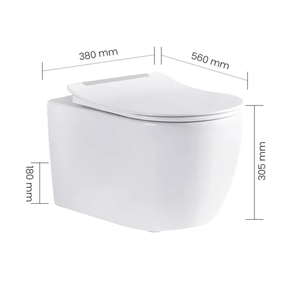 1337 SWISH Wall Hung Commode - Image 2