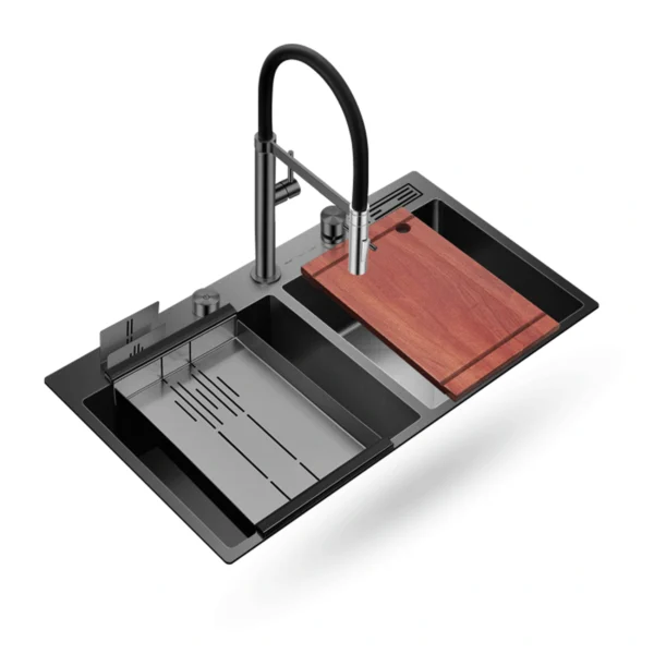 Siperio - M1836DB SWISH Multifunctional Sink Moonlight Black