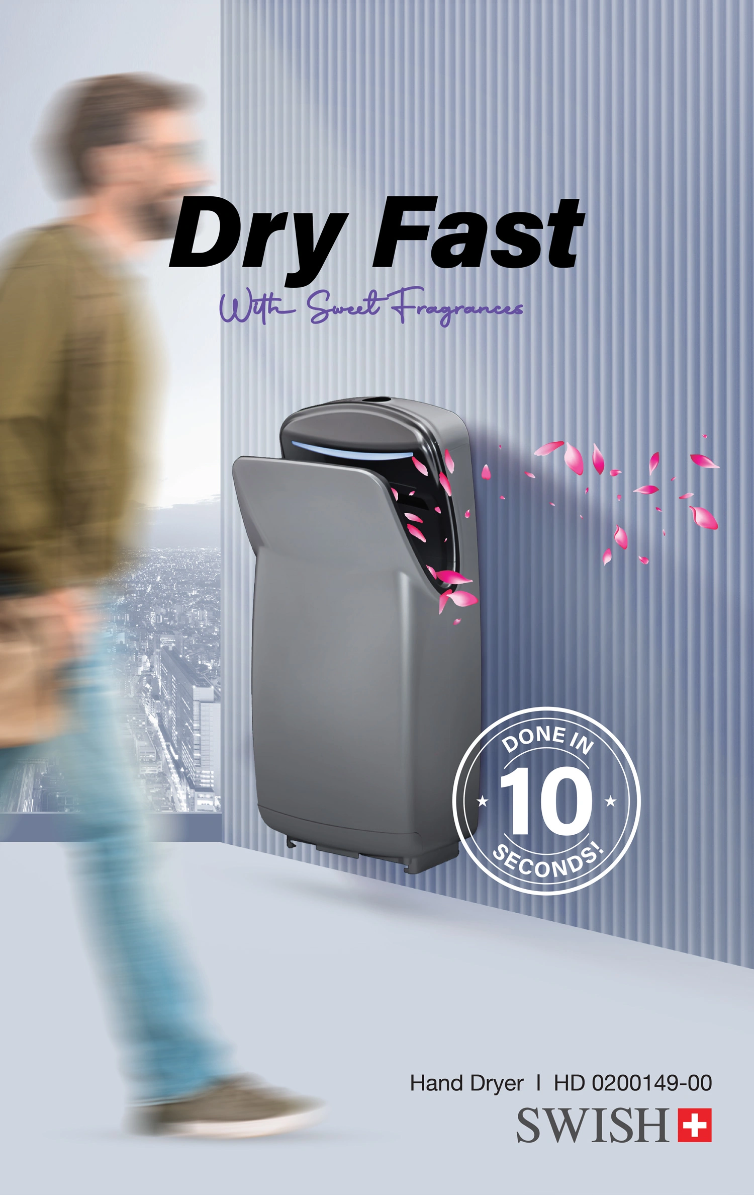 Dryfast – HD 0200149 00 SWISH Hand Dryerhand dryer 0100149 00 01