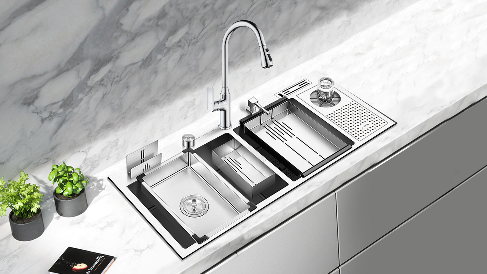 Efficient, Hygienic, and Luxurious: SWISH Sinks and Mixers for Festive Kitchens