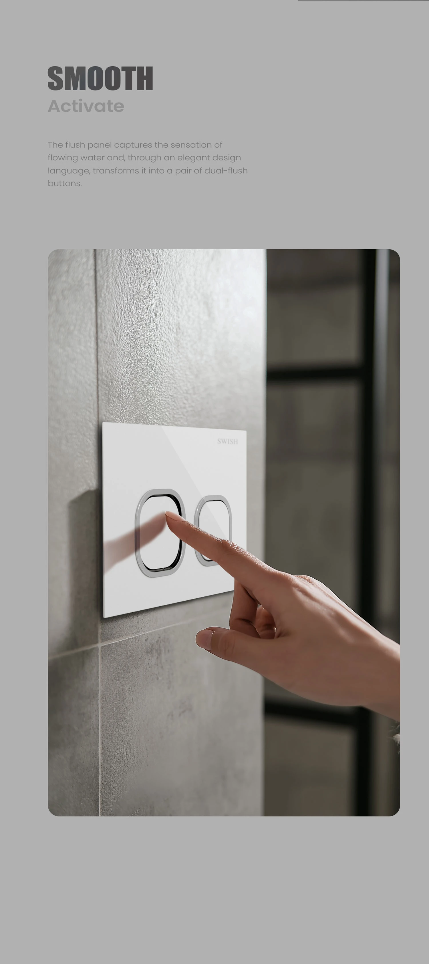FS 0200126-00 SWISH Flushing Switch Storytelling Image