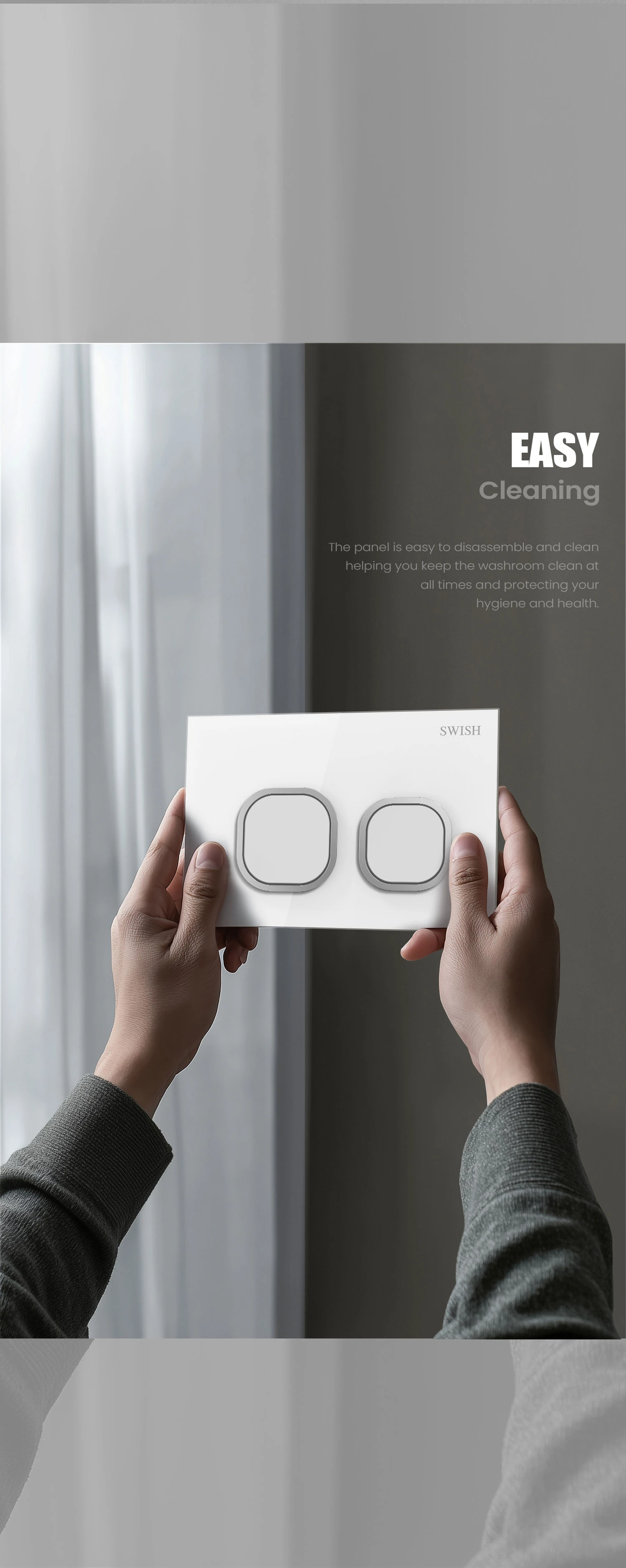 FS 0200126-00 SWISH Flushing Switch Storytelling Image