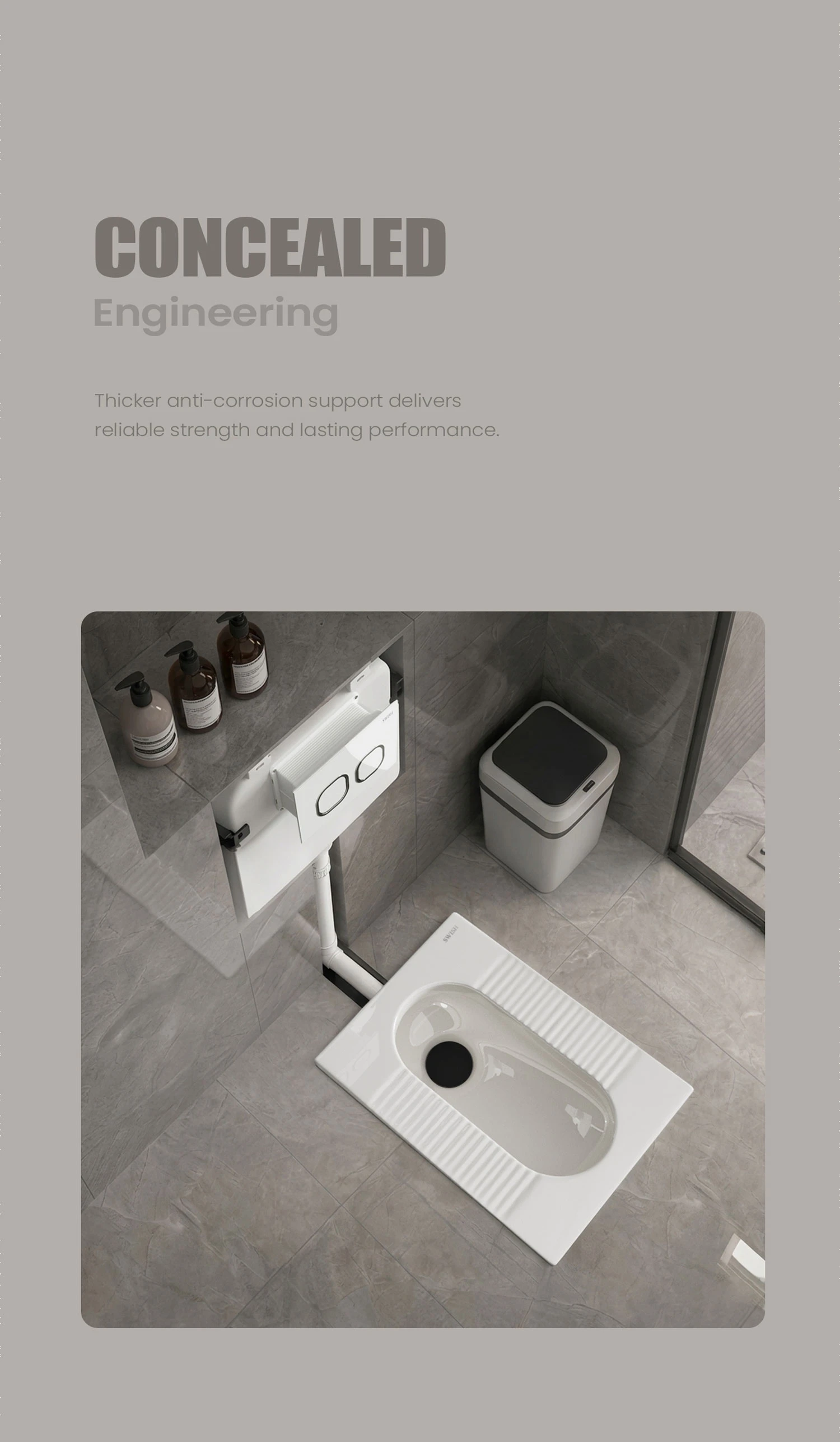 FT 0200119-00 SWISH Flushing Tank Storytelling Image