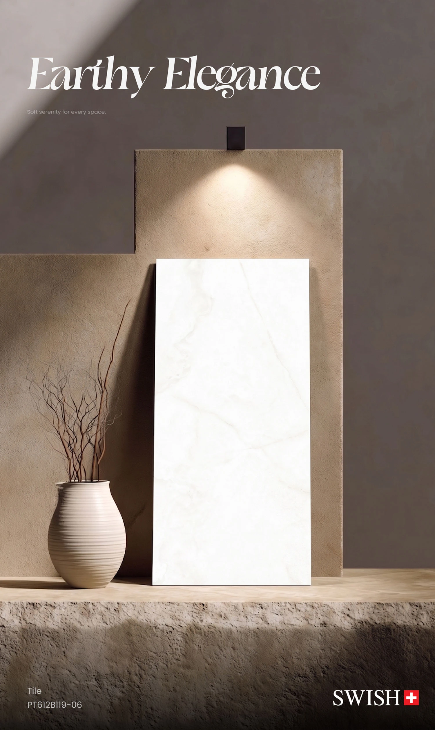 Pearl Sand – PT 612B119-06 SWISH Tiles Storytelling Image