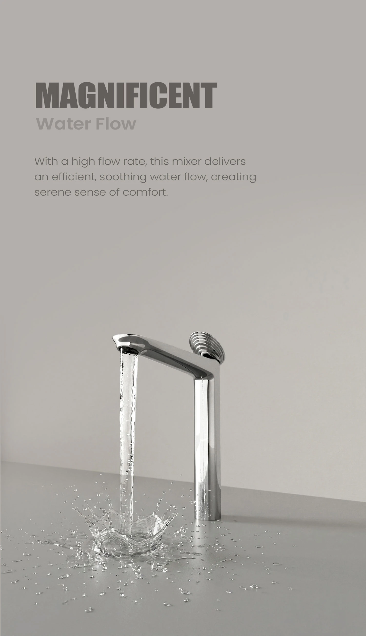 BF 0100139-00 SWISH Long Basin Mixer Storytelling Image