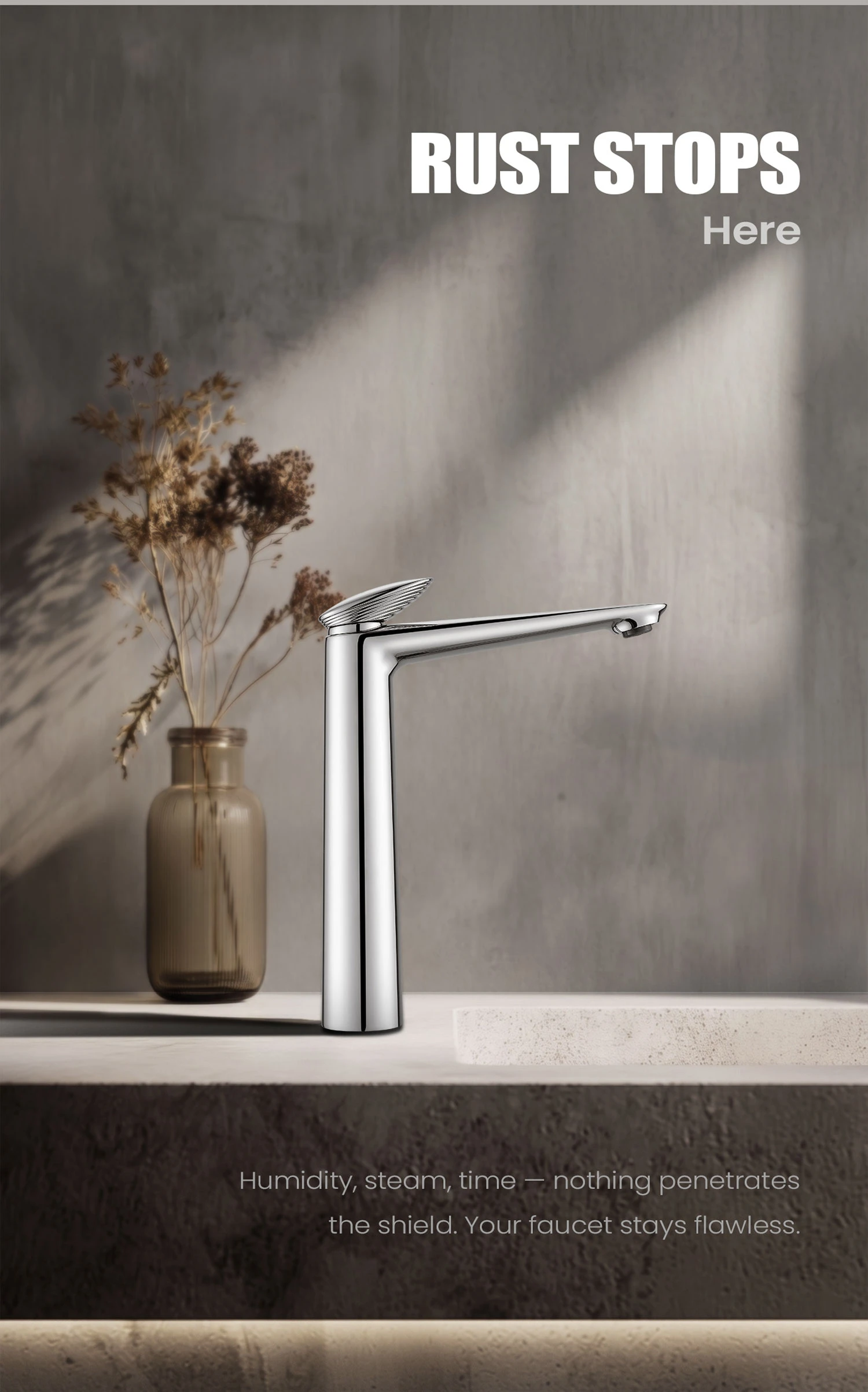 BF 0100139-00 SWISH Long Basin Mixer Storytelling Image