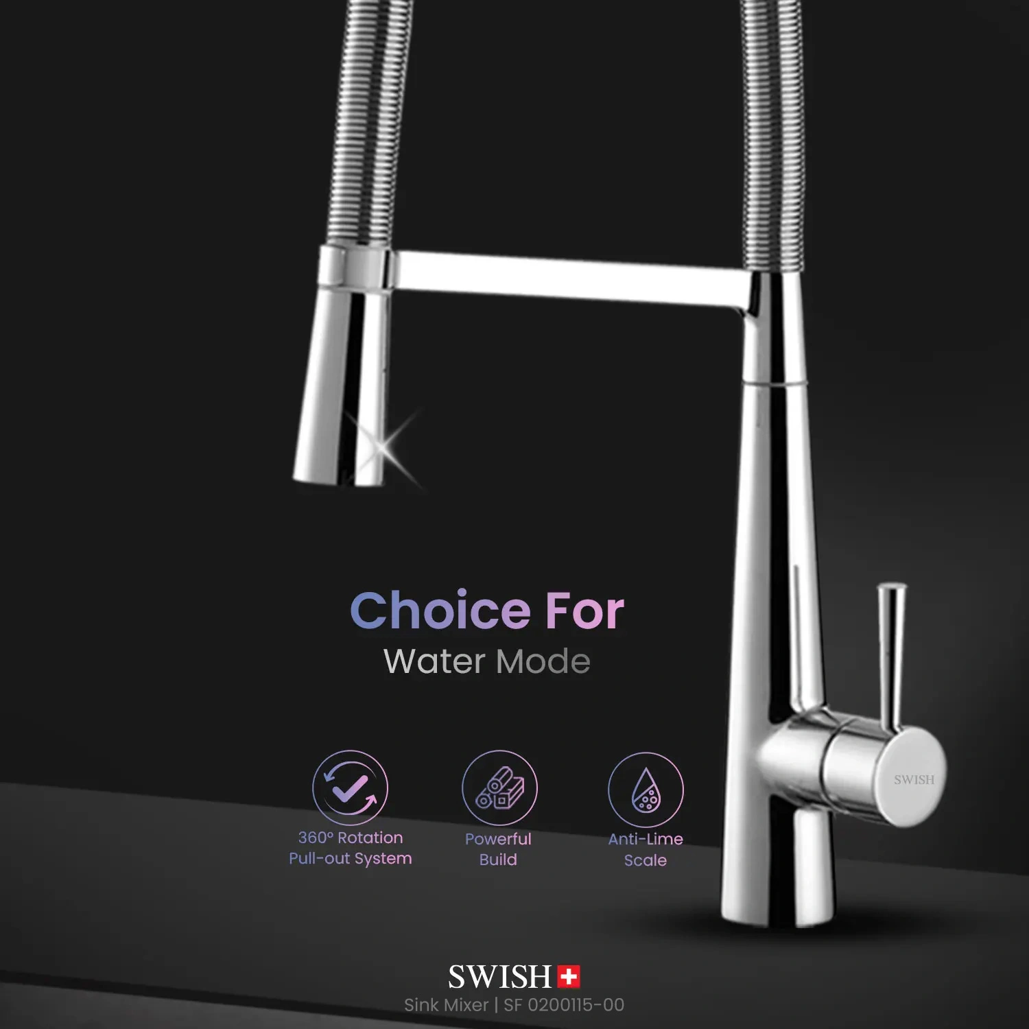 Filo – SF 0200115-00 SWISH Sink Mixer Storytelling Image